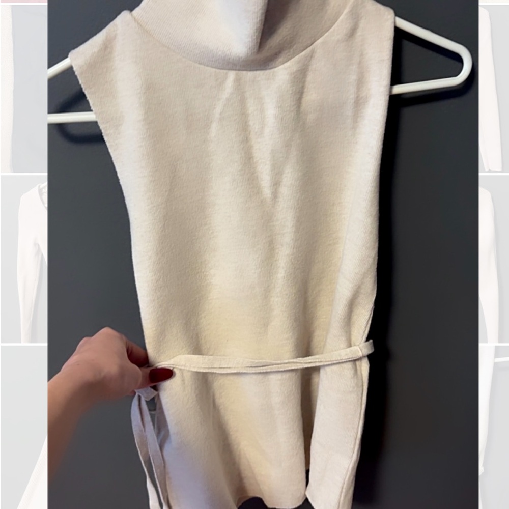 Zara Cream Sleeveless Top